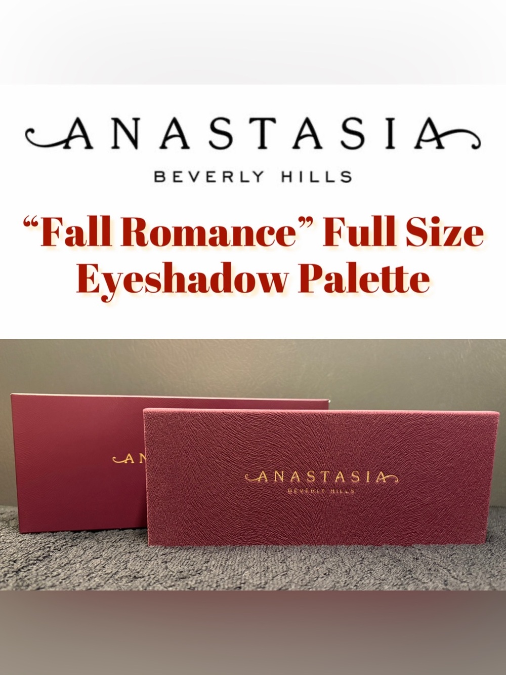 Anastasia Beverly Hills - “Fall Romance” Full Size Eyeshadow Palette - New